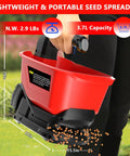 Electric Grass Seed Spreader For Milwaukee M18 18V Battery Power Handheld Granule Spreader For Lawn Care Pro Year Round Seed Feed Salt And Melt Tool Only Battery Not Included Premium Quality shown in use over grass.