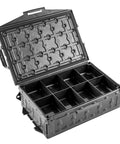 Open TracPak Tray Inserts 4x2 Half Depth, 2 Pack With Eight 2x2 Compartments Per Tray, Modular Stackable Storage Trays, Made In USA