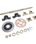 Beefy 24 Inch Rear Axle Kit For Go Karts And Drift Trikes Heavy Duty Sprocket And Brake Disc Assembly with Installation Accessories