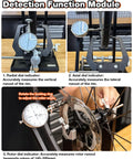 Pro Grade Bicycle Wheel Truing Stand For Professional Mechanics With Aluminum Alloy Base and Precision Dial Indicators in use