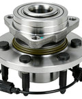 515096 Front Wheel Bearing Hub Assembly Straight Bolt On Swap For Chevrolet Silverado 1500 Tahoe GMC Sierra Yukon with a smooth metallic finish.