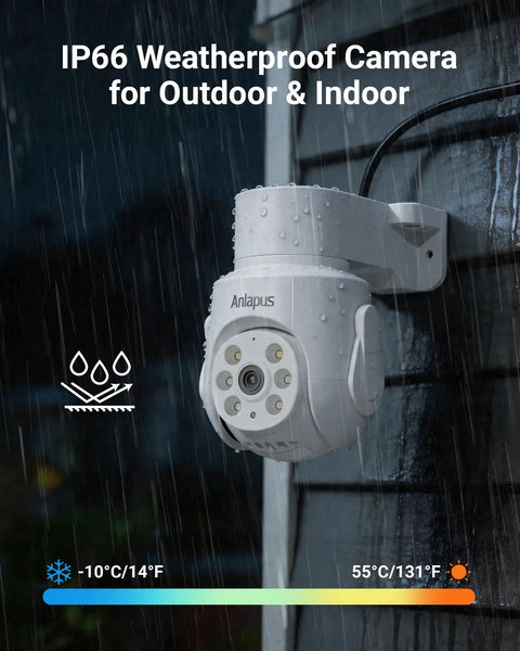 Hardcore 4K Pan Tilt Wired Security Camera Add On Compatible With Outdoor Indoor Cctv Dvr Home Surveillance Setups Boasting Zero Hassle Installation And Knockout Ultra Hd Infrared Night Vision, mounted under rain.