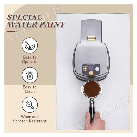 Automatic Electric Coffee Tamper For 58mm Portafilter Adjustable Espresso Presser Machine with portafilter and display.