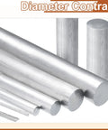 Heavy Duty Aluminum Round Rod 22mm Diameter 305mm Length 6061 Aluminum Bar Stock for Industry and DIY Projects