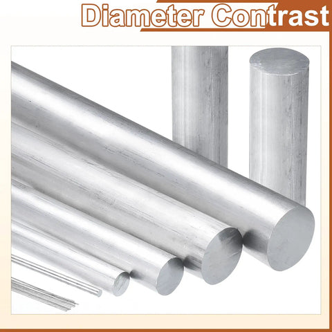 Heavy Duty Aluminum Round Rod 22mm Diameter 305mm Length 6061 Aluminum Bar Stock for Industry and DIY Projects