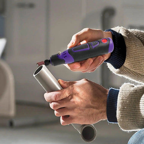 Tough As Nails Multi Speed Mini Electric Angle Grinder With 82 Piece Bit Set for detailed metal grinding and polishing.