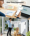 User receiving one-time password for Slick WiFi Smart Door Lock For Front Door Keyless Entry Deadbolt With Handle Set.