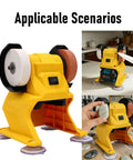 Fuss Free Cordless Mini Bench Grinder With Dual Grinding Discs And Hella Powerful 5500 Rpm Pure Copper Motor optimized for versatile polishing tasks.