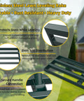Pro Grade Lawn Leveling Rake With 70 Inch Adjustable Handle, 30 By 10 Inch Wide Head, highlighting steel construction and features