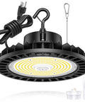 Ultra Bright 150W UFO High Bay LED Light With Remote Dimmable Up And Down Lighting 100 To 277V 22500 LM 5000K Daylight Ceiling Mount