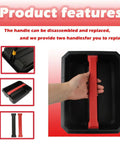 Premium 22 Inch Packout Tool Tray Compatible With Milwaukee Tool Boxes - Hella Durable Replacement Rack, featuring removable red handle.