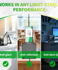 Hands Free USB Barcode Scanner With Auto Sensor Trigger Reads 1D 2D And QR Codes No Fuss Fast For POS Retail Warehouse And Inventory Management Plug And Play shown in various lighting conditions