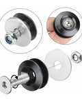 Universal Car Bumper Quick Release Kit With Billet Aluminum Fasteners And O Ring Seal for easy bumper, trunk, fender install.