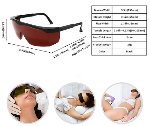 Built Tough Laser Safety Glasses Bringing Game Changing Od Five Plus Coverage From One Ninety To Five Fifty Nanometers anti-fog goggle with red lenses.
