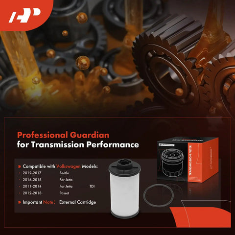 Automatic Transmission Fluid Filter With O Ring For Volkswagen And Audi Vehicles Including Jetta Passat Golf Beetle GTI