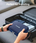 Dope Double Layer Electronic Organizer Travel Case With Rugged Hard Shell Design To Keep Your Tech Rig Neatly Packed Includes Solid Grip Handle for easy carrying.