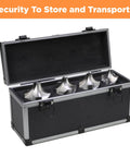 Corner Rounding End Mill Set Pro Grade M2 HSS Four Pcs in protective case for wood, metal, and aluminum milling.