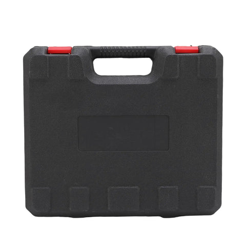 Black carrying case for No Fuss Cordless Drill Kit Packing A Smooth Brushless Motor, 1500 Rpm Guts, Badass 45 Nm Torque.
