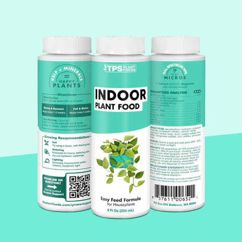 Fuel Your Houseplants With This Complete Liquid Plant Food Promotes Lush Growth Dense Roots And Bright Foliage Super Simple Eight Ounce Mix bottle with easy feed formula for houseplants.