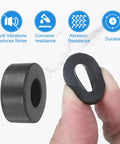 60 Piece Tough As Nails Rubber Spacers For Anti Vibration Bushings 14Mm OD 5Mm ID 10Mm Thick showing black rubber bushing design