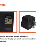 VCO BDP-3 digital operator and plug adapter for Built Tough Bench Belt Sander And Disc Grinder setup.