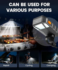 Grill Light For Blackstone Griddle And Weber Grill Rechargeable BBQ Lights With 160 Degree Beam in various use settings