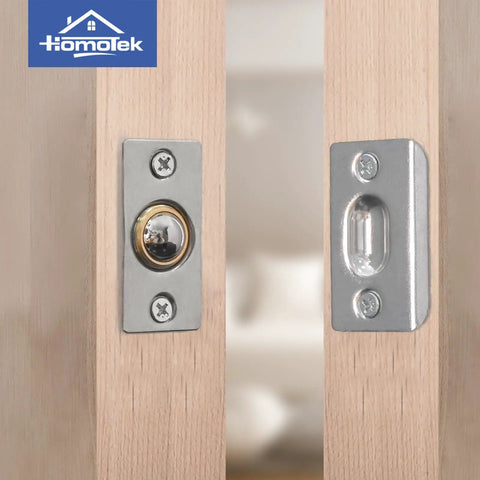 2 Pack Closet Door Ball Spring Catch Replacement Drive In Ball Catch Adjustable French Door Hardware With Strike Plate