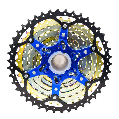 Ultra Light 10 Speed Mountain Bike Cassette 11-42T For Trail Enduro Riding Beefy Aluminum Body With Nickel-Plated Steel Cogs