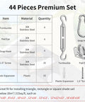 6 Inch Stainless Steel Shade Sail Hardware Kit For Rectangle And Triangle Installations Heavy Duty 304 Grade Fixings Chart