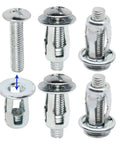 Heavy Duty M6 Hollow Wall Anchors For Thin Walls 1 Inch Long Galvanized Carbon Steel Drive Anchors with driver screws.