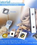 12mm Round Tungsten Carbide Inserts Set For DIY Wood Lathe Turning And Hollowing Tools with rotatable cutters and mounting holes