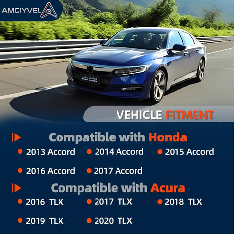 Straight Bolt On 12 Piece Front Suspension Chassis Repair Kit For 2013 2017 Honda Accord And 2015 2020 Acura TLX vehicle fitment chart.