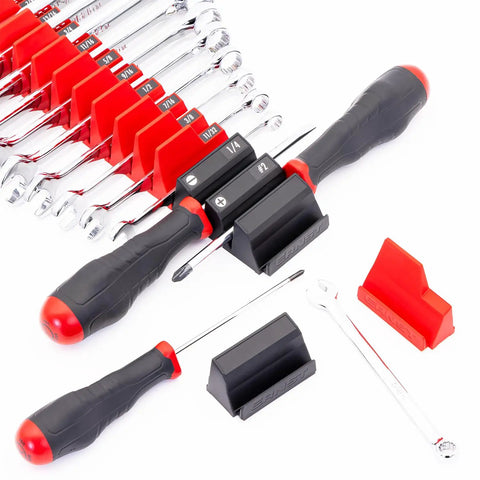 Screwdriver Pro Modular Organizer For 13 Tools With Magnetic Base Red Made In USA Built Tough For Real World Jobs Quick Access Custom Config
