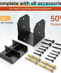 Heavy Duty 4X4 Post Base Anchor For Concrete With Reinforced Bottom Bracket set including two bases, screws, and installation hardware.