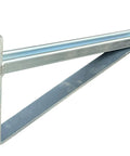 Heavy Duty 12 Inch Cable Tray Bracket Designed To Rock With Unistrut And B Line Channel Systems, electro galvanized zinc finish.