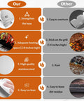 Comparison chart showing Two Pack Stainless Steel Skewer Rack With Anti Tip Design And Reinforced Base vs other skewer holder