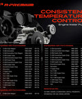 Top Shelf Engine Cooling Water Pump With Curved Pipe And Complete Bolt And O Ring Kit Compatible With Ford Workhorse Vans and Super Duty Trucks Built For The Legendary Seven Point Three Turbo Diesel specifications chart.