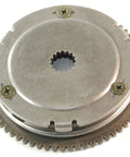 Ace Starter Clutch Assembly For 70 To 90CC Atvs With 15 Spline 16MM Shaft, detailed view of metal gear structure and screws.