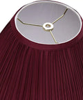 Rich Red Empire Pleated Spider Lamp Shade With Brass Fitter Dope Classic Look 6 Inch Top 16 Inch Bottom 12 Inch Slant Fits Lamp Harp Attachments And Finial Sold Separately