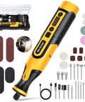 Badass Mini Cordless Rotary Tool And Angle Grinder Kit With Five Adjustable Speed Levels, includes various grinding accessories.
