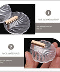 Six Pack Peel And Stick Wall Hooks With Rock Solid Hold For Zero Hassle Bathroom Setup Self Adhesive Hangers For Towels Hats Coats And Everyday Carry, clear shell design with gold accents.