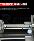2MT Parallel Lathe Alignment Test Bar With High Precision EN31 Alloy Steel Mandrel For Tailstock Realignment, 1 Micron Accuracy