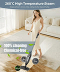 Top Shelf Handheld Steam Mop And Tough Stain Remover With Twelve Snap Swap Tool Tips For Blistering Heat Output On Hardwood Tile Grout And Laminates Anywhere in use on hardwood floor.