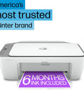 Front view of DeskJet 2755e Wireless Color Inkjet Printer With Scan Copy Easy Setup Mobile Printing Great For Home Use 1200 DPI