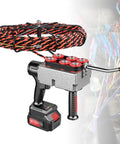 Pro Grade Cordless Fish Tape No Sweat Electric Wire Threading Tool automatic cable feeder with 15 meter wire for contractors.