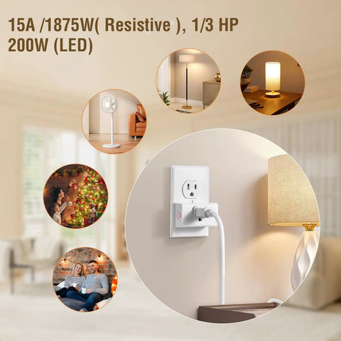 Wireless Light Switch Remote Control Outlet Kit With No Wiring Needed 100 Feet Range Pre Programmed Remote Outlet Wall Switch