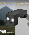 2 Pack Solar Powered Security Cameras Wireless Outdoor 2K WiFi Cameras With AI Motion Detection Color Night Vision IP65 Waterproof