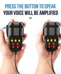 Hella Loud 100W Car Siren Horn With 7 Emergency Tones And Integrated Microphone, handheld control panel for amplified sound