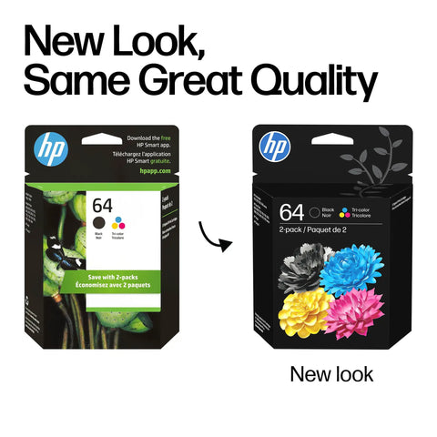 Go To Ink Cartridge Combo Pack Delivering Fresh Black And Rich Tri Color Prints For Envy Inspire And Photo Printer Models - New packaging design