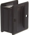 Premium Solid Brass Pocket Passage Door Pull Matte Black Finish Two And Three Quarters Inch Tall By Two And Half Inch Wide